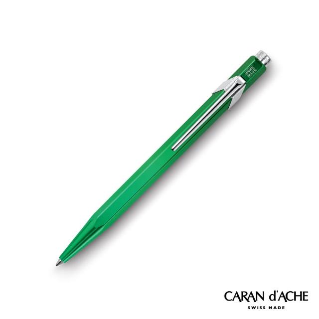 【CARAN d’ACHE】849 金屬綠 原子筆(瑞士製)