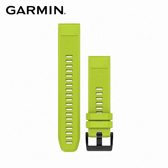 【GARMIN】QUICKFIT 22mm 螢光黃矽膠錶帶