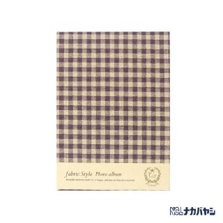 【日本 Nakabayashi】自黏相本 麻布系列 日式格紋相本(紫)