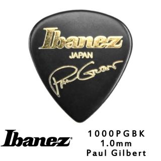 【IBANEZ】1000PGBK 1.0mm 吉他彈片 黑色款 10片包裝(品牌彈片 專屬代言設計圖案)