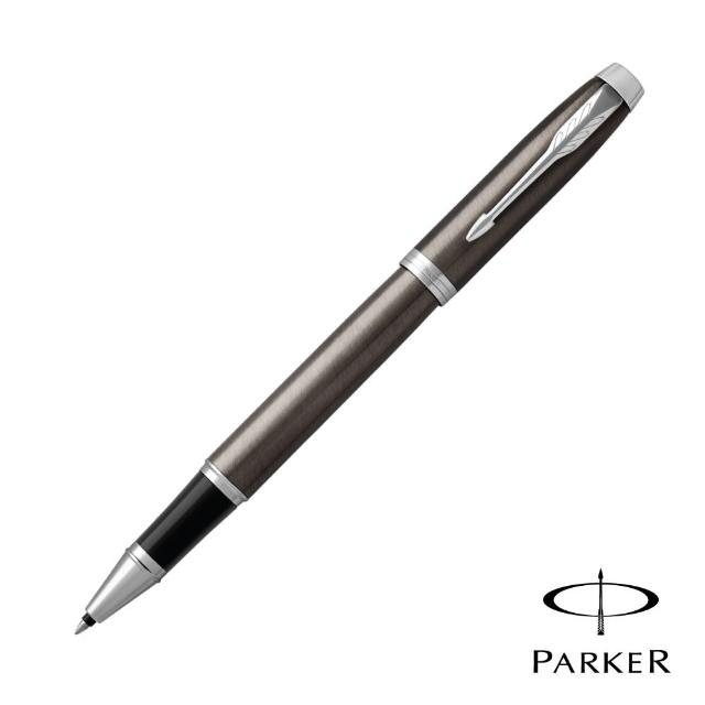 【PARKER 派克】NEW IM 金屬灰白夾 鋼珠筆(原廠正貨)