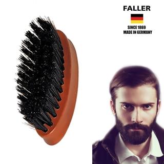 【德國FALLER芙樂梳具刷具】德國製 梨木黑豚鬃 鬍鬚／鬢角輕巧柔順刷(有鬍子的男人散發濃濃男人味)