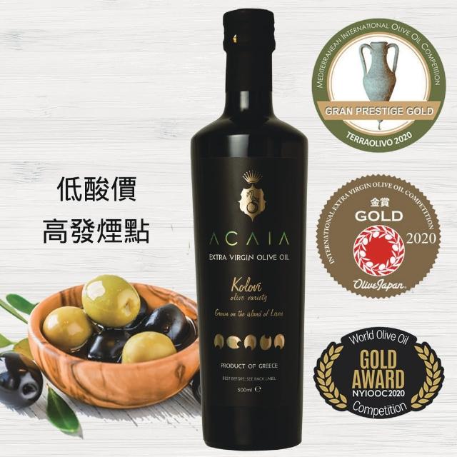 【Acaia】特級初榨冷壓橄欖油(500ml X 1瓶)