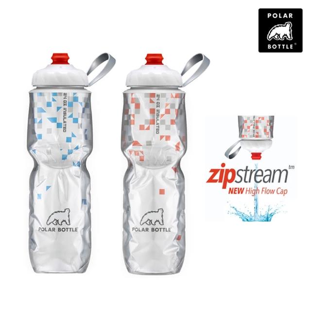 【Polar Bottle】24oz 噴射保冷水壺 新咬嘴系列(雙層隔熱、長效保冷、自行車水壺、保溫水壺)