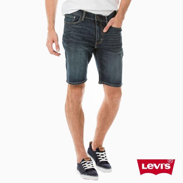 【Levis】505 中腰直筒牛仔短褲 / COOL JEANS / 深藍水洗