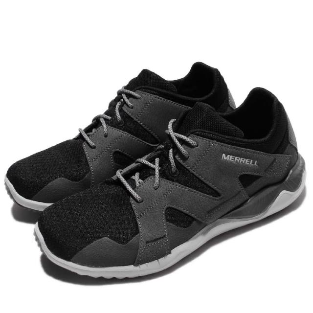 【MERRELL】戶外鞋 1Six8 Mesh 運動 男鞋 越野 網布 穩定 耐磨 基本款 黑 灰(ML91355)