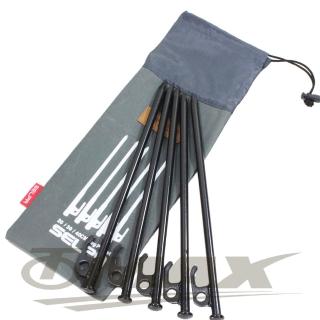 【OMAX】露營營釘-30cm-8入+專用30cm收納袋(12H)