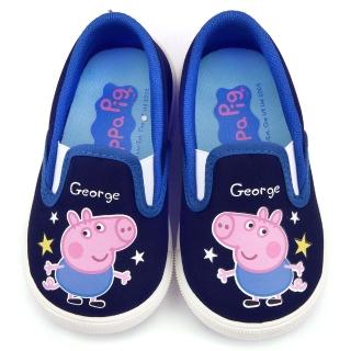 【童鞋城堡】粉紅豬小妹 喬治 中童 星星休閒鞋(PG8512-藍)