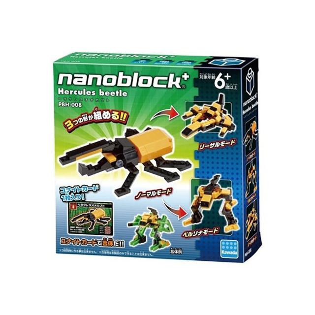 【Nanoblock 微小積木】長戟大兜蟲(PBH-008)