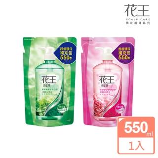 【花王】洗髮精-補充包 550ml(溫和柔潤/清新沁涼)