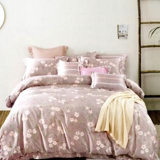 【貝兒居家寢飾生活館】100%天絲四件式兩用被床包組 星光-淺紫(特大)