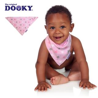 【荷蘭Dooky】寶寶純棉口水巾-粉紅星星