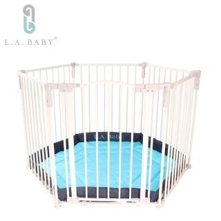 【L.A. Baby 加州貝比】遊戲圍欄/護欄 兒童圍欄/護欄 安全圍欄/護欄 寵物圍欄護欄(贈遊戲墊)