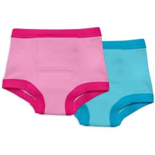 【green sprouts】有機棉學習褲2入組 _ 粉藍組(GS349070-2)