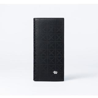 【DRAKA 達卡】極品布雅德幾何系列-真皮長夾(44DK3415)