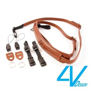 【4V Design】LUSSO-SLIM系列相機背帶SP01B-VV2323-棕/棕色/S(彩宣總代理)