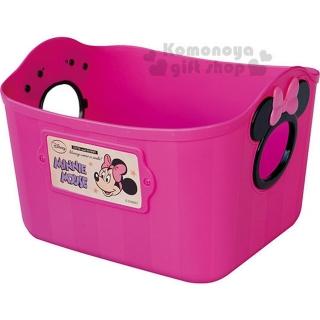 【小禮堂】迪士尼 米妮 日製軟式收納盒《L.桃紅》2.5L