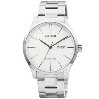 【CITIZEN 星辰】大錶徑機械鋼帶男錶-白色(NH8350-83A)