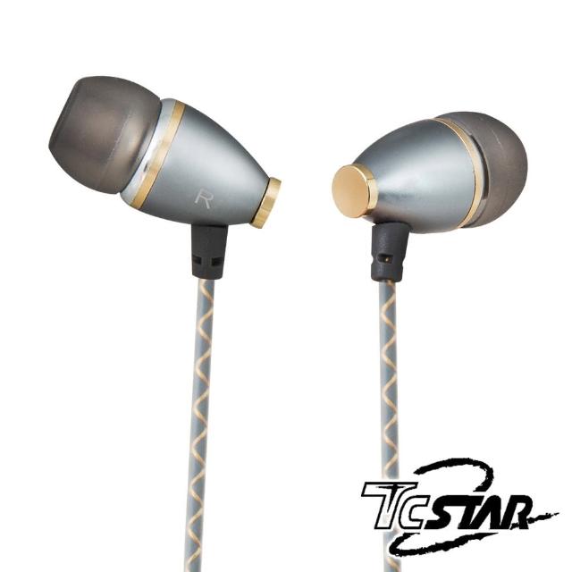 【T.C.STAR】古典樂迷有線入耳式耳機麥克風/灰(TCE5130CG)