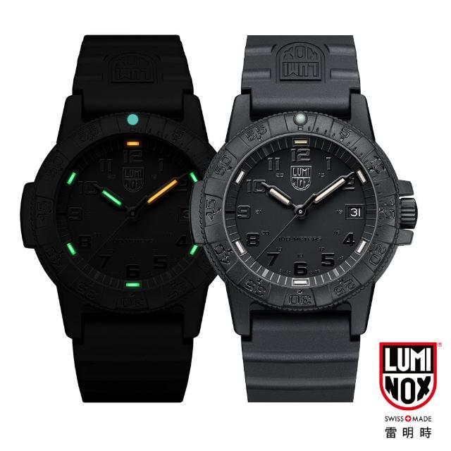 【LUMINOX 雷明時】SEA TURTLE 0300海龜系列腕錶-黑x黑時標(39mm)