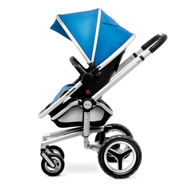 【SilverCorss】Surf2 雙向嬰兒推車(藍色)
