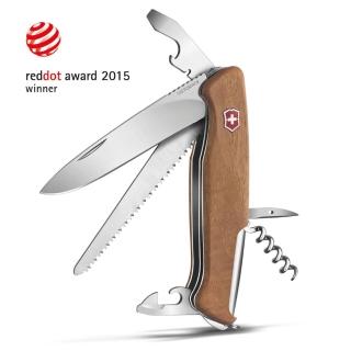 【VICTORINOX 瑞士維氏】遊俠胡桃木安全鎖10用 瑞士刀