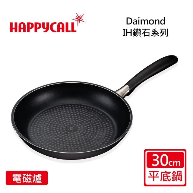 【韓國HAPPYCALL】鑽石IH不沾30公分平底鍋(電磁爐適用)