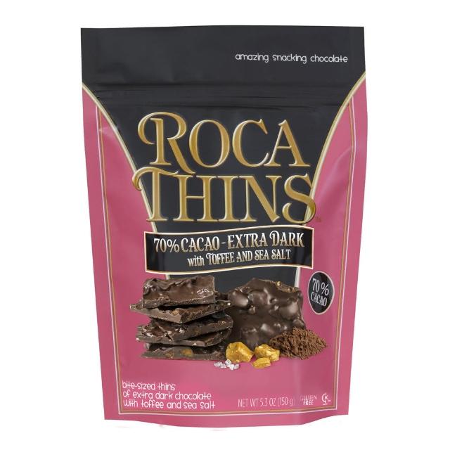 【樂家 ROCA】薄片巧克力杏仁糖150g(70%黑巧克力)