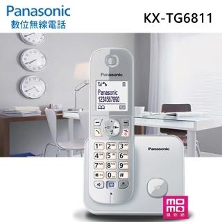 【Panasonic 國際牌】DECT 節能數位無線電話(KX-TG6811 晨霧銀)