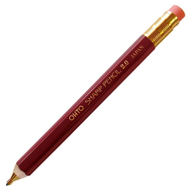 【OHTO】APS-680E-EN 木軸自動鉛筆2.0(紅棕)