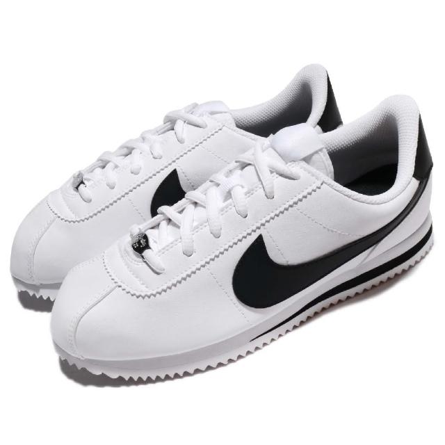 【NIKE 耐吉】Cortez Basic SL 復古 女鞋 休閒鞋 阿甘鞋 穿搭推薦 經典 女 白 黑(904764-102)