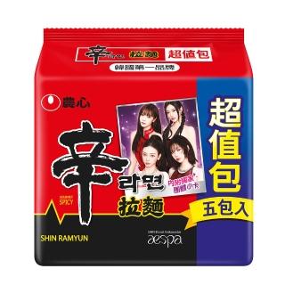 【NONG SHIM 農心】農心 辛拉麵超值包5入(600g)(中元普渡)