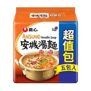 【NONG SHIM 農心】農心 安城湯麵超值包5入(625g)
