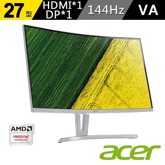 Acer 宏碁 Ed273 A 27型va 144hz曲面無邊框電競螢幕 Momo購物網