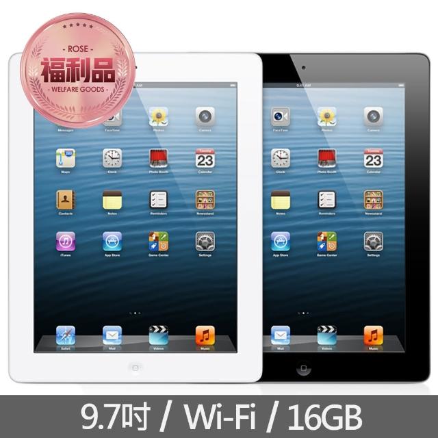 【Apple 蘋果】福利品 iPad 4th Wi-Fi 16GB 平板電腦(A1458)