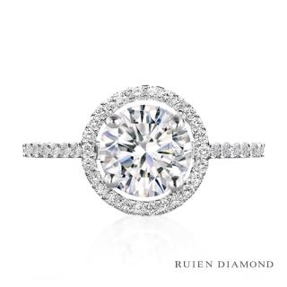 【RUIEN DIAMOND 瑞恩鑽石】GIA 1克拉 D VS1 3EX(18K白金 鑽石戒指)