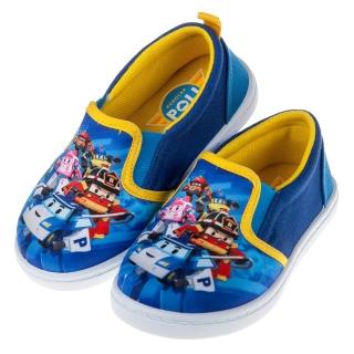 【布布童鞋】POLI救援小英雄全員出動藍色兒童休閒鞋室內鞋(B8E626B)