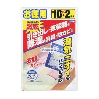 日本富馬 激乾除濕包-抽屜、衣櫃專用除濕包(27g×12袋入)