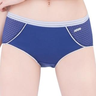 【Swear 思薇爾】K.K Fit i動洞系列M-XL素面低腰平口內褲(絳紫色)