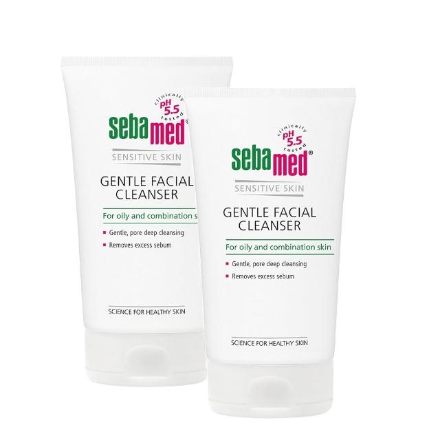 【SEBAMED 施巴】溫和保濕潔面露或深層淨透潔面露150mlx2入(總代理)