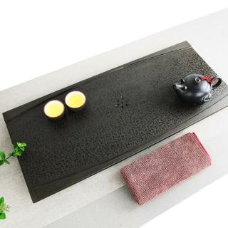 【生活禪】玄武岩石雕茶盤-禪風無限 B21-001-1(58x25x2.5cm)