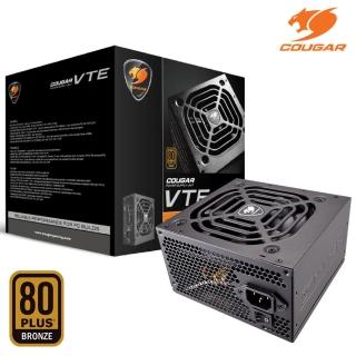 【COUGAR 美洲獅】VTE 600W 電源供應器(80 PLUS 銅牌)