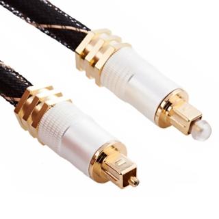 【MAX+】光纖數位音訊傳輸線 24K鍍金音源連接線(5M/白金)