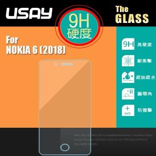 【USAY】NOKIA 6 2018 9H 鋼化玻璃保護貼(兩入特價199 鋼保)