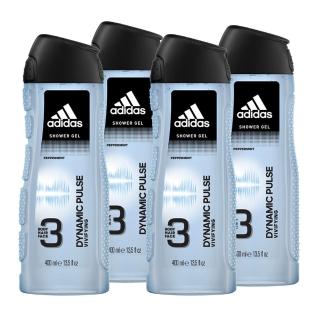 【adidas愛迪達】男用三效潔顏洗髮沐浴露-青春活力400ml(囤貨4入組)