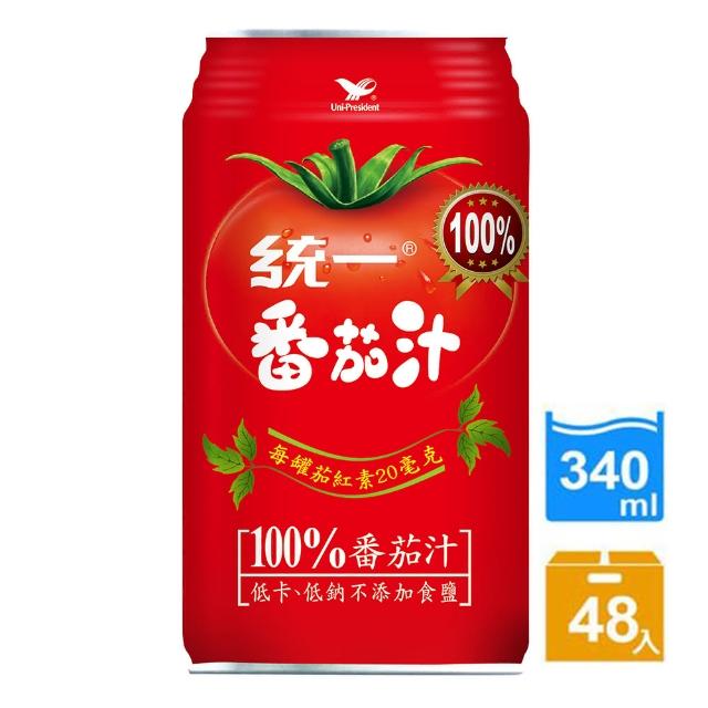 【統一】蕃茄汁X2箱共48入(低卡、低鈉不添加食鹽)