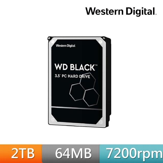 【WD 威騰】黑標 2TB 桌上型 3.5吋 高效能SATA硬碟(WD2003FZEX)