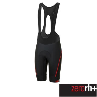 【ZeroRH+】義大利專業Absolute AirX 男仕競賽級吊帶自行車褲(黑/紅 ECU0517_930)