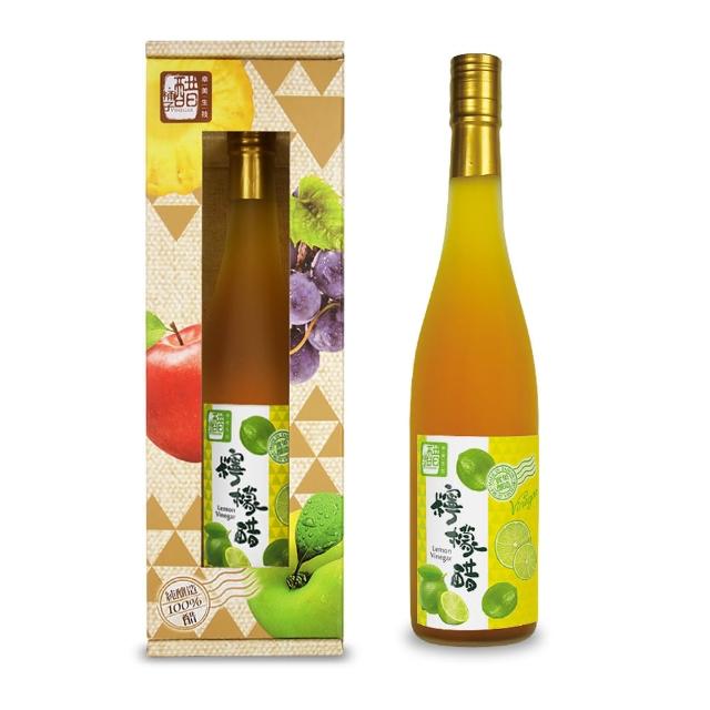 【醋桶子】三年熟成單入禮盒-檸檬醋(600ml/瓶)