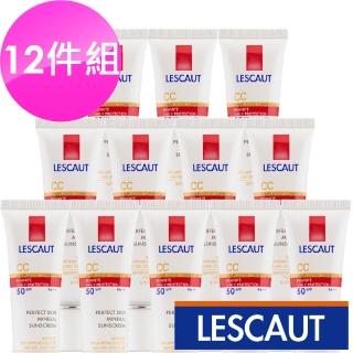 【LESCAUT】全效完美修飾CC霜 SPF50 PA++(12件組)